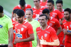 گزارش تصویری از اولین تمرین پرسپولیس در غیاب ملی‌پوشان