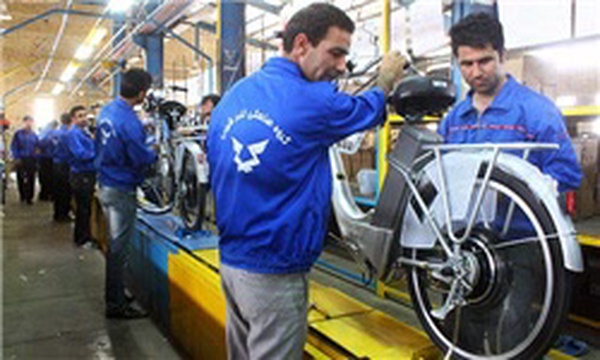 خط تولید اولین دوچرخه برقی ایران در قم