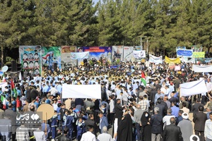 حماسه حضور خراسان‌جنوبی‌ها در راهپیمایی 13 آبان