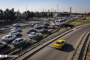 ترافیک در اتوبان تهران - قم