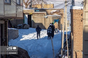 برف پاییزی در روستای «لیقوان» تبریز