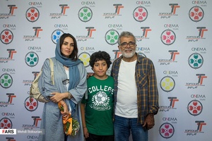 بهروز افخمی و مرجان شیرمحمدی در مراسم فرش قرمز جشنواره فیلم سینما تورز