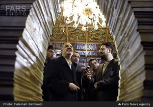 بازدید احمد مسجد جامعی رئیس شورای اسلامی شهر تهران از کتابخانه و موزه ملی ملک