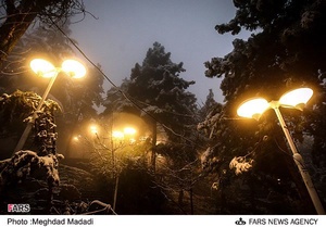 شب سرد زمستانی تهران