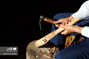 ساخت ملاقه چوبی یا کترا  با چوب درخت راش
