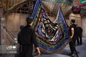 مراسم  شام غریبان  حسینی  در بازار تاریخی تبریز 