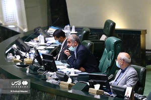  علی نیکزاد نائب رئیس مجلس شورای اسلامی درجلسه علنی مجلس 9 آبان ۱۴۰۰