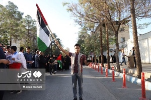 تجمع دانشجویان و دانشگاهیان کرمانی در حمایت از مظلومان فلسطینی
