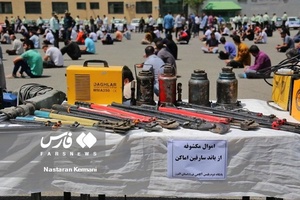 نمایشگاه کشفیات پلیس البرز در طرح ضربتی