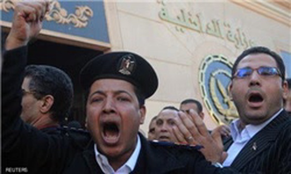 تظاهرات پلیس مصر