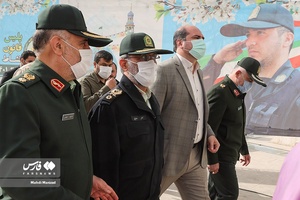 سردار قاسم رضایی جانشین فرمانده کل انتظامی کشور در رزمایش اقتدار نوروزی پلیس در میدان آزادی تهران