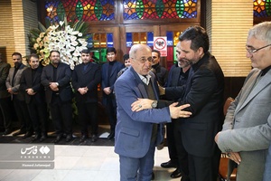 سردار حسين علايی رييس سابق ستاد مشترک سپاه  مراسم ختم مرحوم شیخان