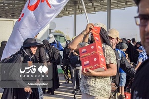 پذیرایی به روش ایرانی در مرز مهران