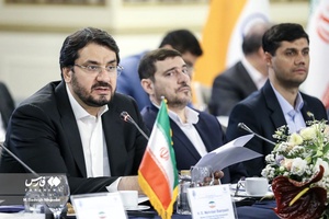سخنرانی مهرداد بذرپاش وزیر راه و شهرسازی به نشست توسعه کریدور حمل و نقل بین المللی شمال-جنوب