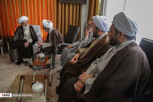 گزارش تصویری: دیدار نماینده ولی فقیه در سپاه با مراجع تقلید
