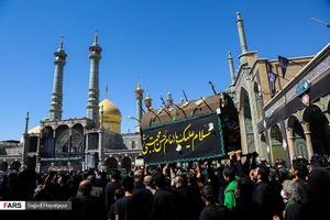 حرم حضرت معصومه (س ) در سوگ رحلت پیامبر اکرم(ص) و شهادت امام حسن مجتبی(ع)