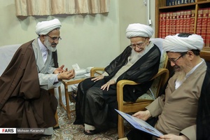 گزارش تصویری: دیدار نماینده ولی فقیه در سپاه با مراجع تقلید
