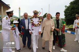 تجلیل از پرسنل و خانواده مازندرانی ناو گروه ۸۶ نیروی دریایی ارتش در نوشهر 