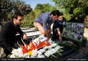 حضور وحید طالب‌لو دروازه‌بان تیم فوتبال استقلال در مراسم نخستین سالگرد درگذشت مرحوم مهدی نفر 