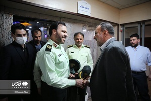 دیدار سردار سعید منتظرالمهدی معاون فرهنگی اجتماعی و سخنگوی فرماندهی کل انتظامی کشور با پیام تیرانداز مدیرعامل خبرگزاری فارس