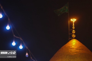 گنبد نورانی حرم مطهر عبدالعظیم حسنی (ع) در شام ولادت امام زمان (عج)