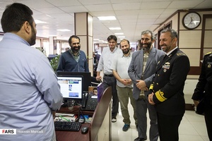 بازدید امیر دریادار حمزه علی کاویانی معاون هماهنگ کننده نیروی دریایی ارتش از تحریریه خبرگزاری فارس 