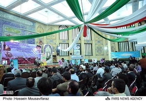 همایش سراسری مداحان بسیجی  اهل بیت در حسینیه فاطمة الزهرا (س)