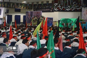 آیین خاکسپاری شهید گمنام در آموزشگاه شهید چمران