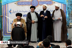 آیین عمامه گذاری طلاب حوزه های علمیه استان اردبیل