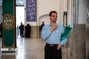  عزاداری خدام حرم عبدالعظیم حسنی در سومین سالگرد شهید مدافع حرم ابوالفضل سرلک