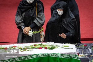 مراسم تشییع پیکرمحمد رضا  یزدانی خرم در فدراسیون والیبال