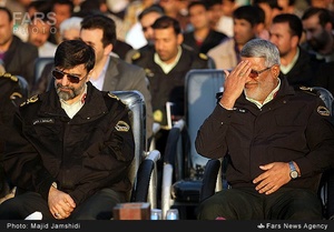 حضور سردار رادان در مراسم امحای هشت تن مواد مخدر در بندر عباس