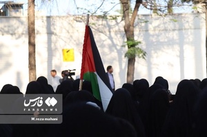 تجمع دانشجویان و دانشگاهیان کرمانی در حمایت از مظلومان فلسطینی