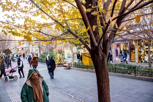 سرمای هوا در تبریز ( مردم تبریز در بازار تربیت )