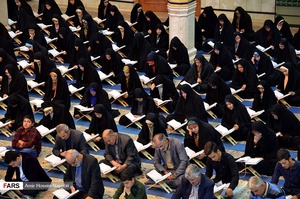 جزخوانی قرآن کریم در حسینیه اعظم زنجان