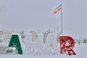 بارش اولین برف زمستانی در اهر