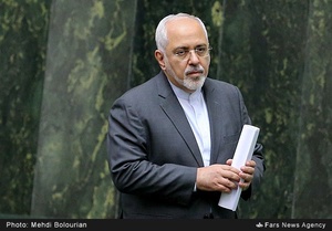 محمدجواد ظریف وزیر امور خارجه در جلسه علنی مجلس شورای اسلامی