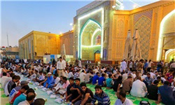 افطاری حرم امام علی