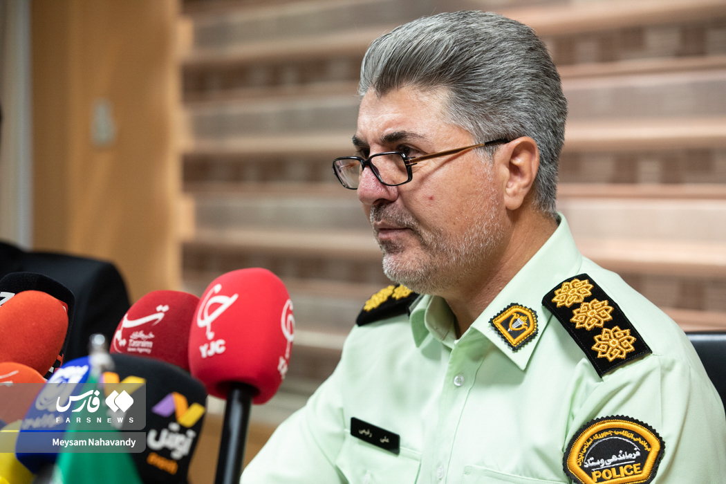 نشست خبری رئیس اداره نظارت بر اماکن پلیس تهران بزرگ