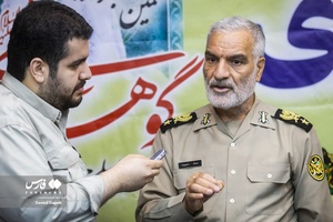 نشست خبری امیر سرتیپ محمد محمودی دبیر ششمین جشنواره سراسری گوهرهای فاطمی (س)