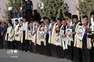 برگزاری مراسم استقبال از پیکر سردار شهید اسماعیل لجم اورک در ایذه