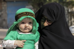 مراسم شیر خوارگان حسینی شهر هشجین