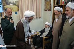 گزارش تصویری: دیدار نماینده ولی فقیه در سپاه با مراجع تقلید