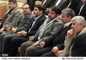 مجید نامجو وزیر نیرو و سردار جلالی رئیس پدافند غیرعامل در همایش فرماندهان بسیج ردهای کشوری صنعت آب و برق