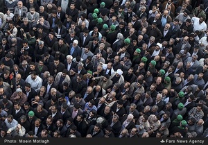 استقبال مردم گرگان از پیرغلامان حسینی در شهرستان گرگان