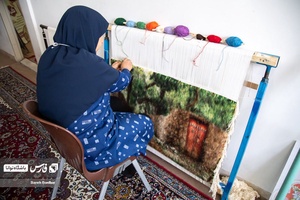 هنر قالی بافی شهرستان جهرم 