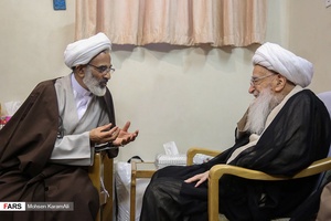 گزارش تصویری: دیدار نماینده ولی فقیه در سپاه با مراجع تقلید