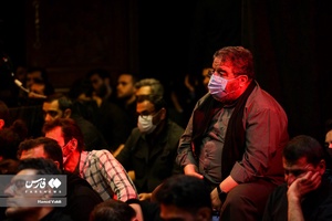 سردار غلامرضا جلالی رئیس سازمان پدافند غیرعامل کشور در عزاداری شب دوم محرم در هیئت عبداللّه بن الحسن