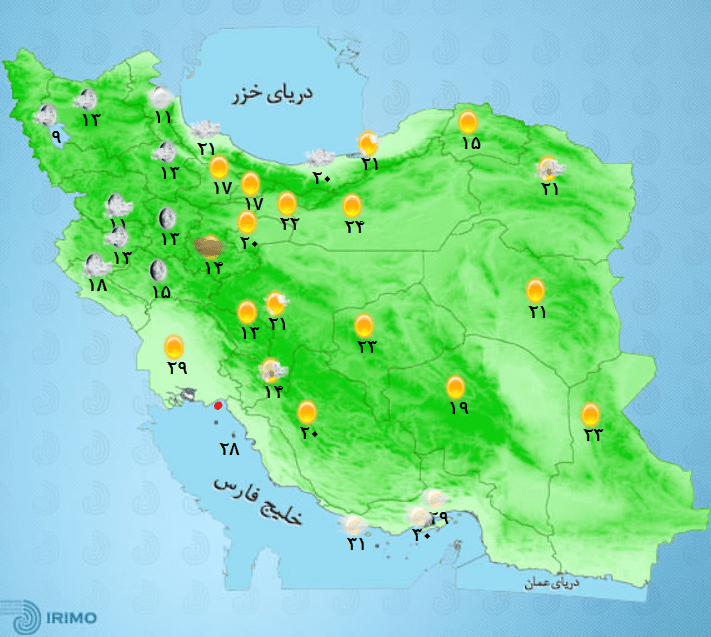 بارش پاییزی در راه ۱۰ استان