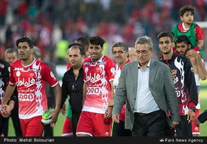 ناراحتی بازیکنان پرسپولیس پس از از دست دادن قهرمانی فصل